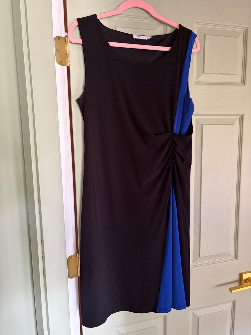 Ricki's Black and Royal Blue Twist Dress